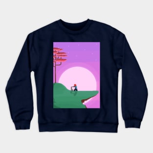 Moving on pixel art Crewneck Sweatshirt